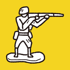 toy soldier doodle