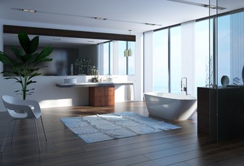 Contemporary bathroom