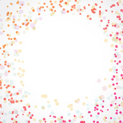 Colorful circle bright border pattern background