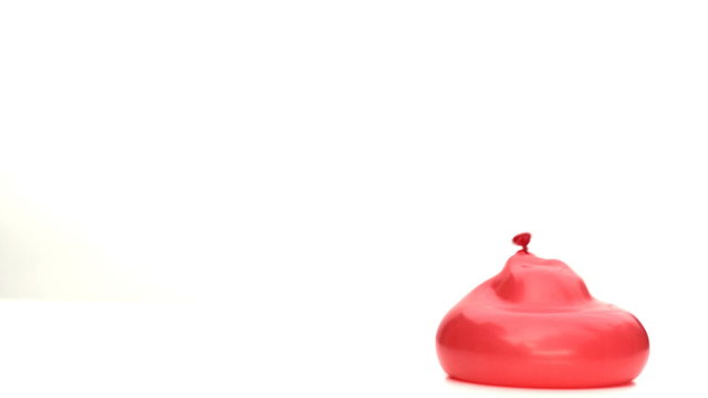 Balloons bouncing in slow motion