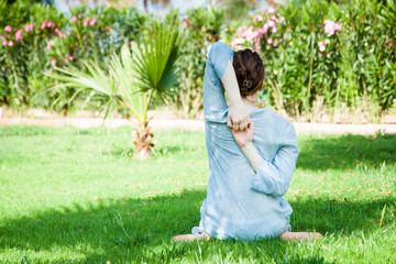 Yoga in the park.