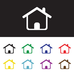 Home sign icon.