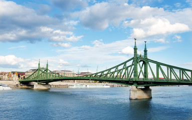Szabadság hid - Liberty bridge in Budapest, Hungary