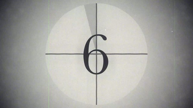 Antiker Film-Countdown