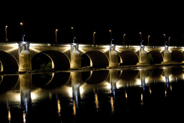 Fototapeta na wymiar Ponte di Verdun di Angers