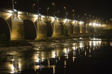 Fototapeta na wymiar Ponte di Verdun di Angers
