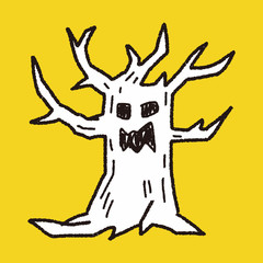 tree monster doodle