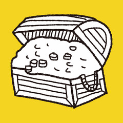 treasure chest doodle