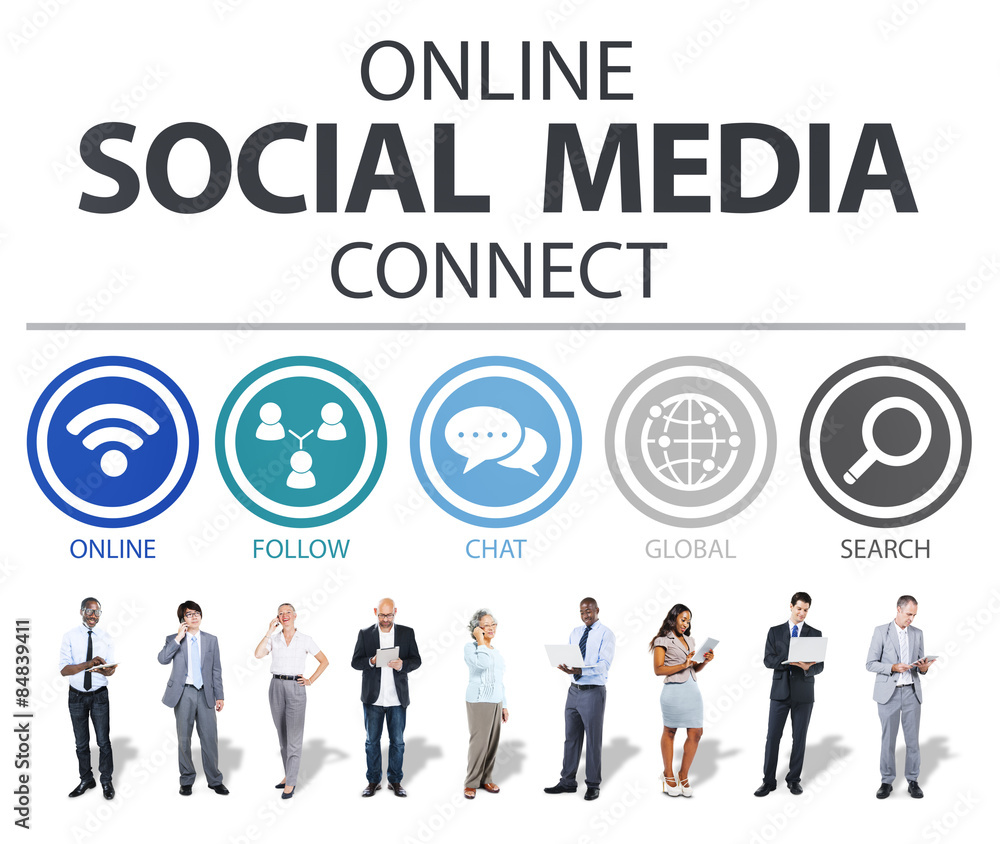 Sticker online social media connect network internet concept - Stickers