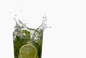 Mojito cocktail splash