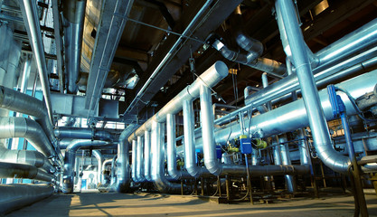 Industrial zone, Steel pipelines and valves