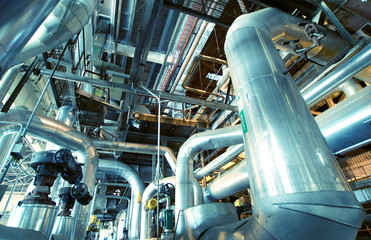 Industrial zone, Steel pipelines and valves