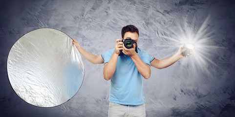 Photographer with four arms