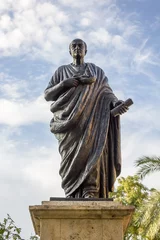 Papier Peint photo Monument historique Statue of Seneca in Cordoba - Spain