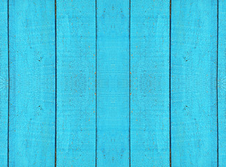 Fototapeta na wymiar Old blue wooden fence. Background.