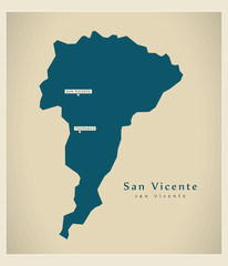 Modern Map - San Vicente SV