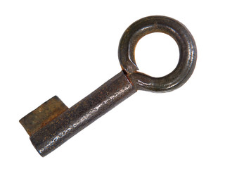 Old key.Isolated.