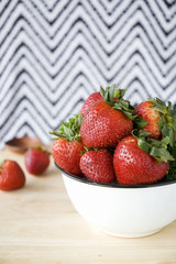 bowl of fresh strawberry