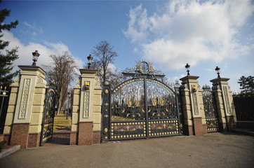NOVI PETRIVTSI, UKRAINE - FEBRUARY 2014:  residence of ex-presid