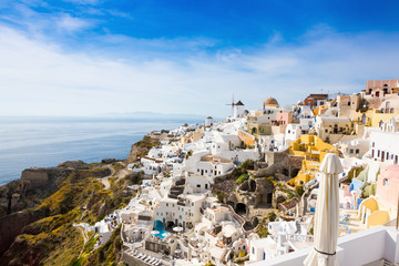 view of Greek city Oia