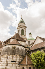 Solothurn, Altstadt, Baseltor, St. Ursenturm, Kathedrale, Tor, Frühling, Schweiz