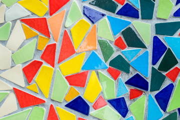 Background of color mosaic - obrazy, fototapety, plakaty