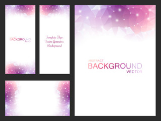 Set of Vector Blurred Backgrounds and flyers