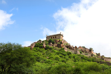 Fototapeta na wymiar Historic Golkonda fort in Hyderabad, India. 