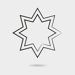 Star icon vector