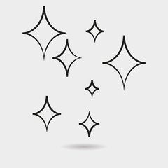  Star icon vector
