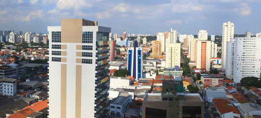 Panoramic view of Santo Amaro city in Sao Paulo, Brazil