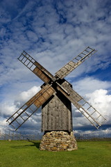 Fototapeta na wymiar wind mill in island Saaremaa, Estonia