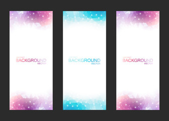 Set of Vector Isolated Blurred Backgrounds