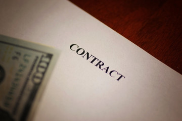 signature of the contract money