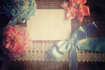 background writing wood bows