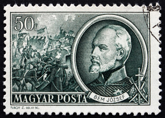 Postage stamp Hungary 1952 General Josef Bem, Polish General