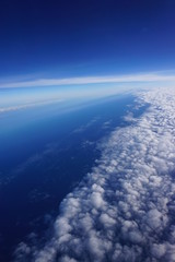 Fototapeta na wymiar Wolkenbild aus dem Flugzeug