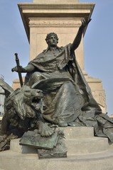 Obraz premium Statue to Victor Emmanuel II in Venice, Italy