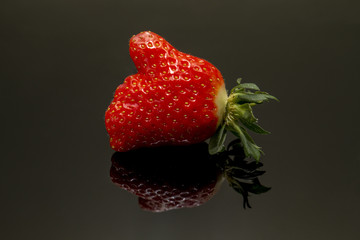 thumbs up for the strawberry