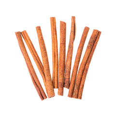 cinnamon stick on white background