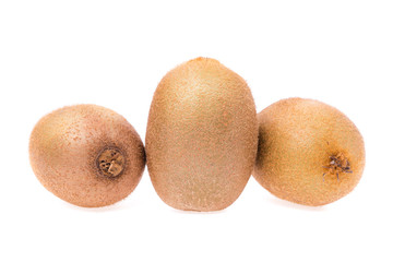 Kiwi fruit on white background