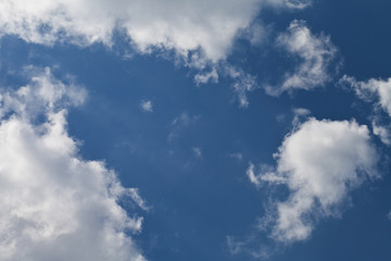 beautiful blue sky with clouds