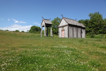 Obraz premium Moesgaard viking church near Aarhus, Denmark