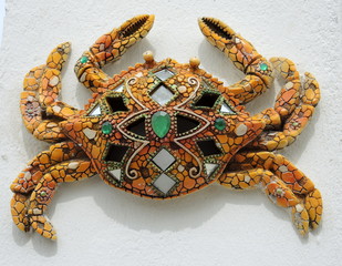 Crabe en mosaïque