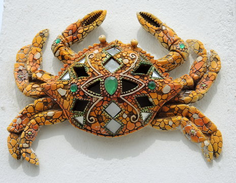 Crabe en mosa&iuml;que