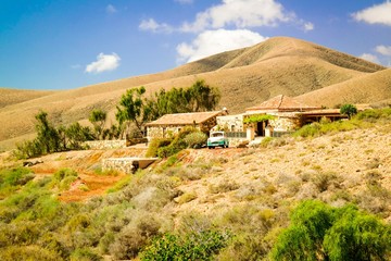 House and landscape on Fuerteventura