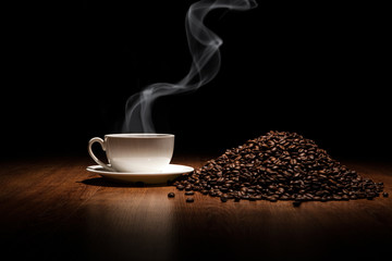 coffee sill life with cup of coffee