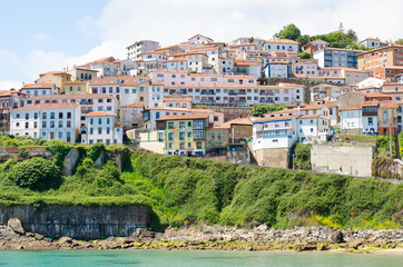 Fototapeta na wymiar Lastres, seaside village of Asturias, Spain.