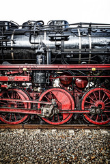 Fototapeta na wymiar Details Of An Steam Locomotive P 8