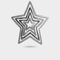  Star icon vector